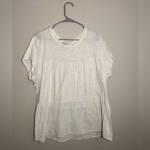 Time and true white shirt